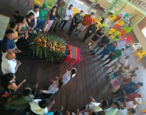 Elaboración mapa comunitario Tarapacá - Amazonas - Agosto, 2025. Momento de armonización.